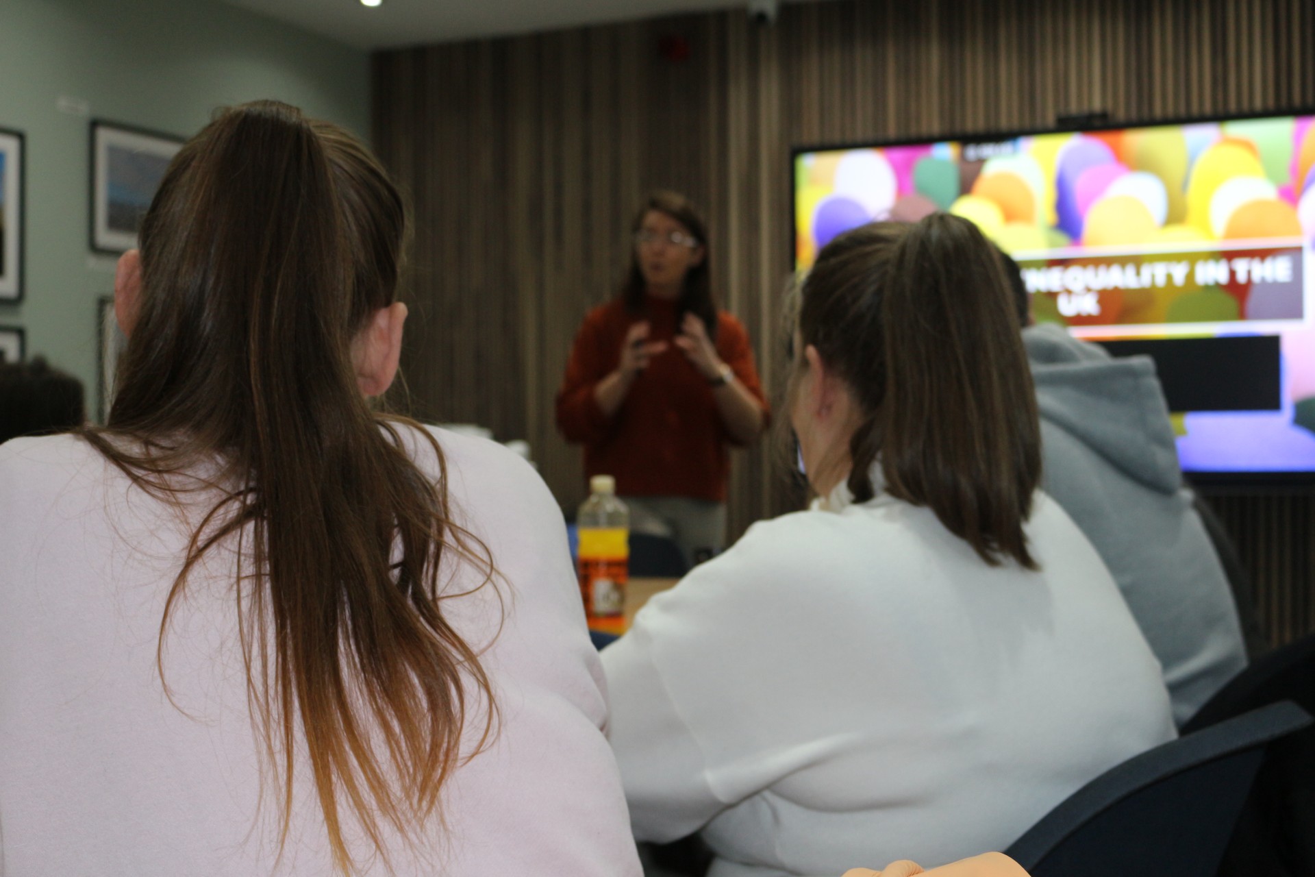 Learners taking part in a class at The Marie Trust