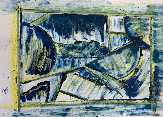 Artwork created in an art therapy session